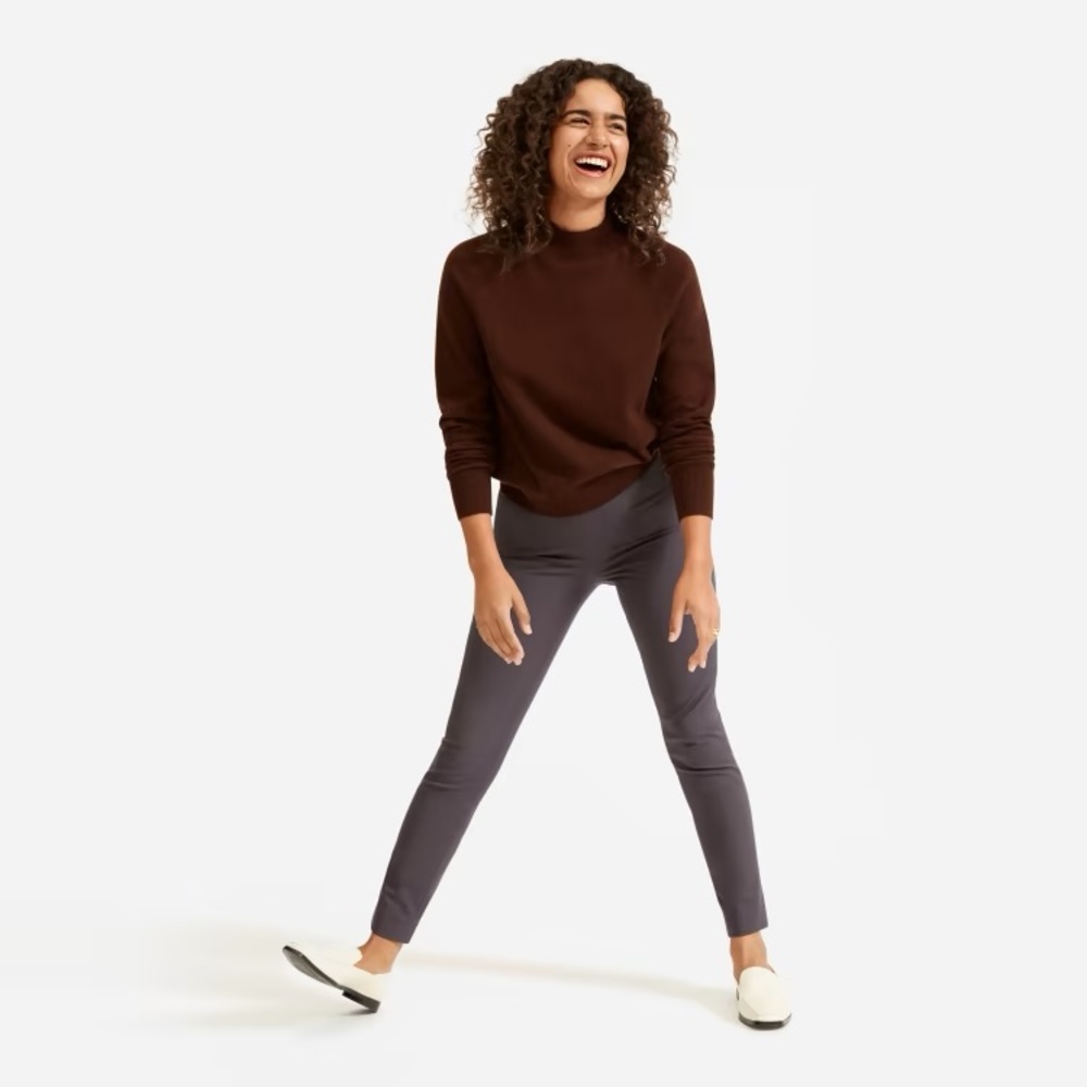 Everlane Side-Zip Stretch Cotton Pants - image 1